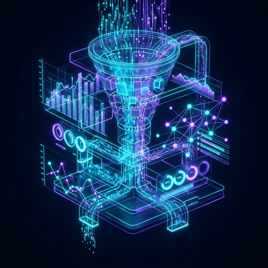 Illustration 3D — Analytics web - savoir exactement ce qui fonctionne sur votre site