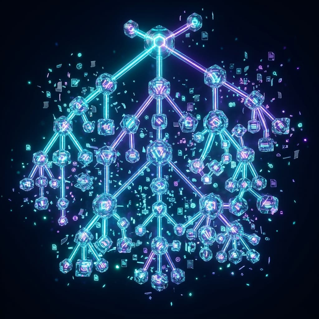 Illustration 3D — Gouvernance des données - maîtrisez vos données avant qu'elles ne vous échappent