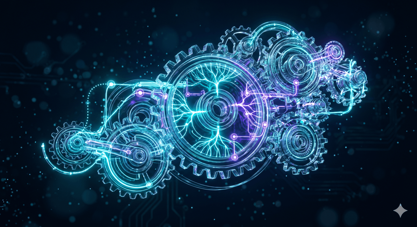 Illustration 3D — IA & Automatisation - gagnez 10 heures par semaine par employé