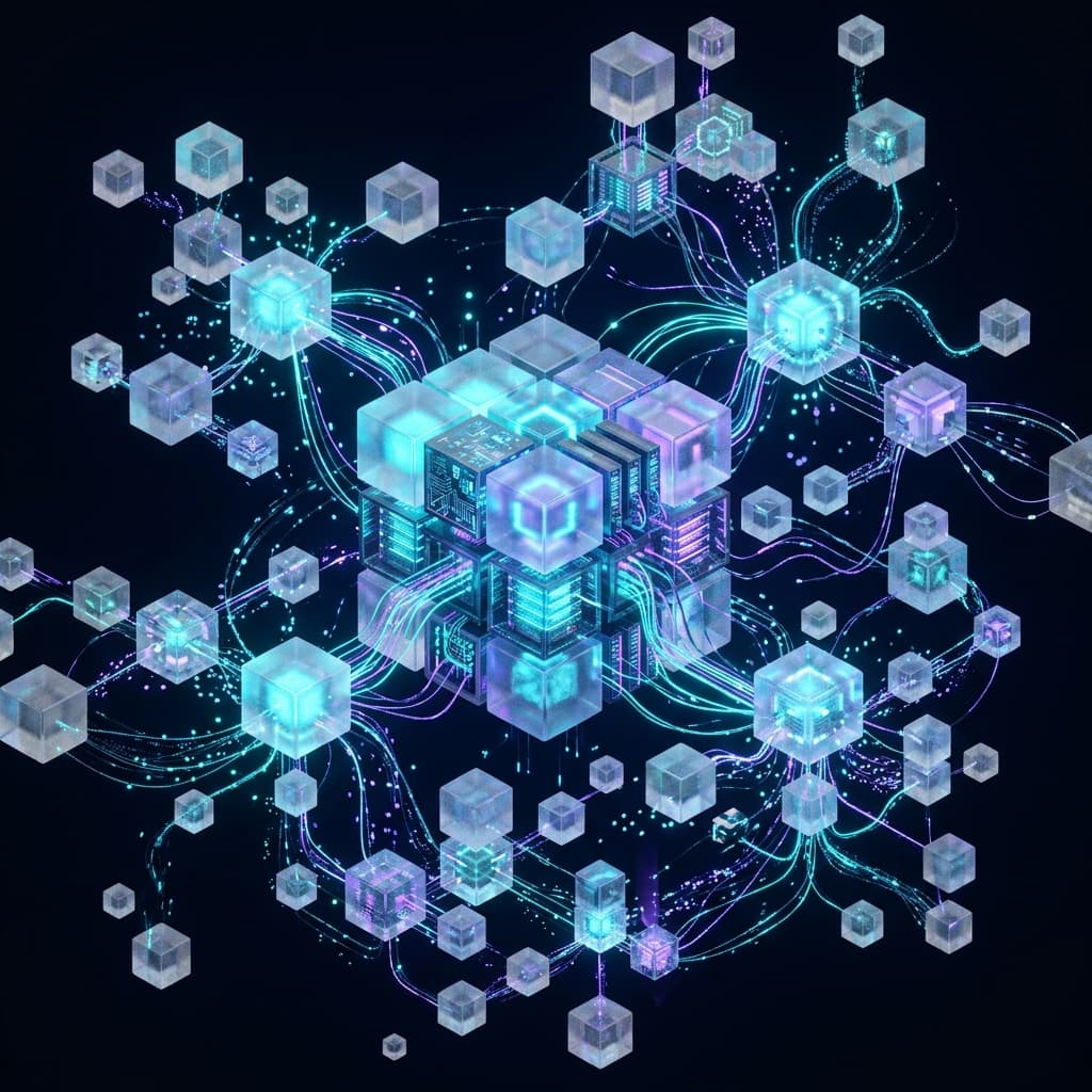 Illustration 3D — Microsoft 365 & Azure - déployé, sécurisé et pleinement exploité