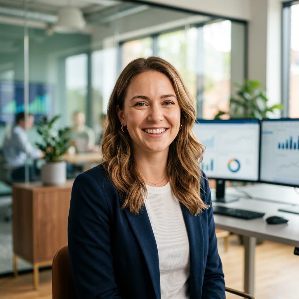 Portrait B2B Professionnel de Sarah (Lead Gouvernance Data)